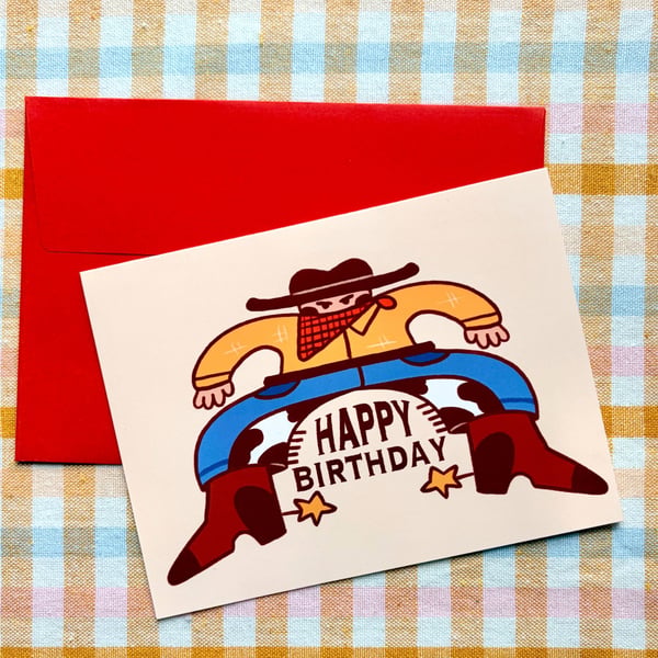 Cowboy Birthday Card