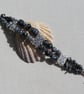 Snowflake Obsidian Gemstone Beaded Chakra Bracelet "Virtuosity" - Image 3