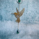 Hummingbird Crystal Window Hanging