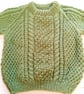 Cable Pattern Child's Jumper with Round Neck, Children's Clothes, Winter Jumper - Image 3