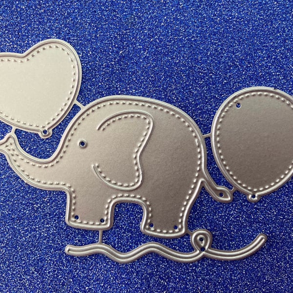 NEW Elephant & Balloons Cutting Die Set (4 pcs)