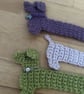 Crochet Sausage Dog Bookmark – Handmade Dachshund Book Lover Gift - Image 2