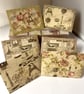 Vintage Paris Handmade Envelopes - Shimmer Card Inserts x 6