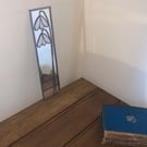 Lead Mirror. Snowdrop design.