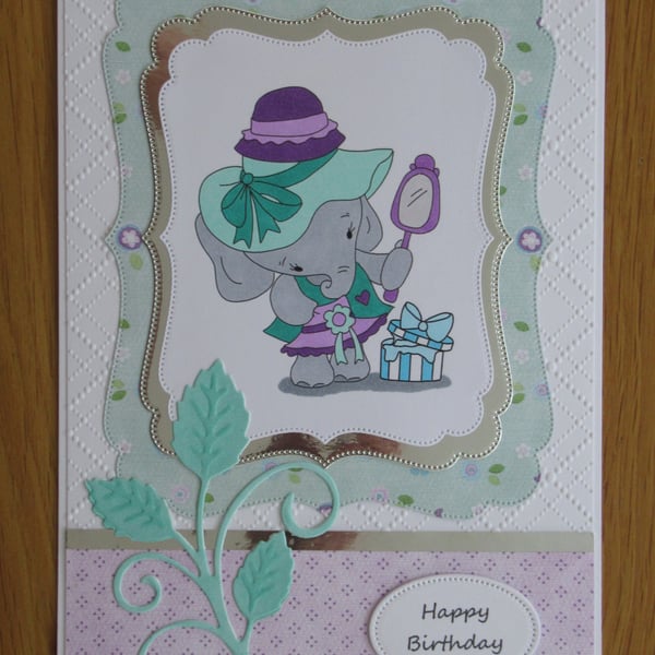 Agnes & Her Hats - A5 Birthday Card
