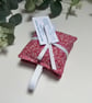 Set of 2 Lavender Sachets: Pink Floral Fabric, New Home, Sleep Pillows - Image 6