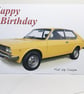 Fiat 128 Coupe 1977 - Birthday, Anniversary, Retirement or Plain Greeting Card