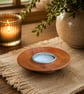 Handturned Sapele Tealight holder , handmade wooden Candle Holder