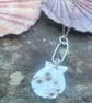 Silver Shell Necklace with Peridot and Silver Barnacles - Image 6
