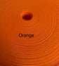 5 meters 1" (25mm) orange cotton bias binding 