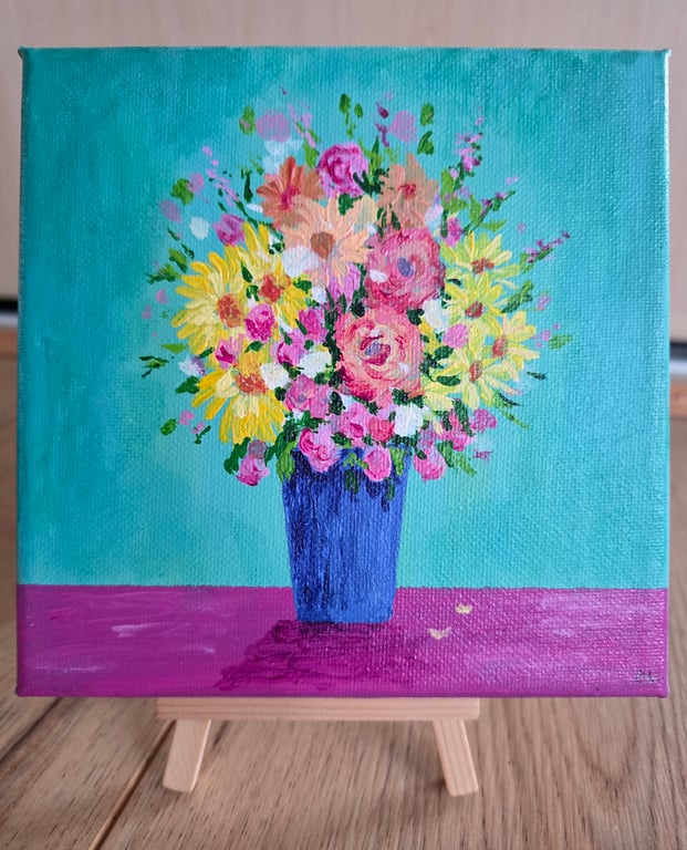 Celebration bouquet original mini canvas