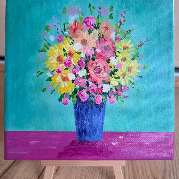 Celebration bouquet original mini canvas