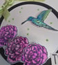 Handmade Hummingbird Thank You Card with Ribbon Bow - Image 4