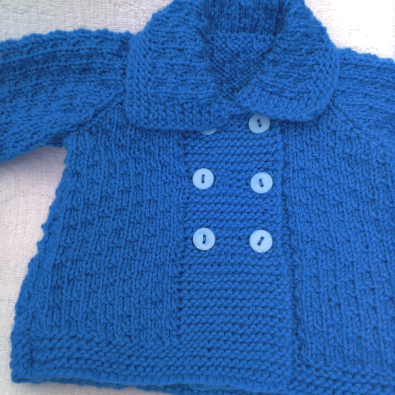 A Hand Knitted Jacket for a Baby, Baby Clothes, Baby Gift, Custom Make