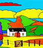 But 'n' Ben  Scotland colourful painting by Rob Soar - Image 1