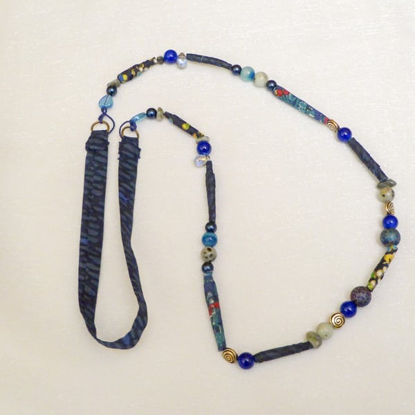 Textile Bead Necklace