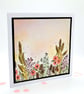 Blank handpainted card, original art, wildflower, birthday   - Image 2