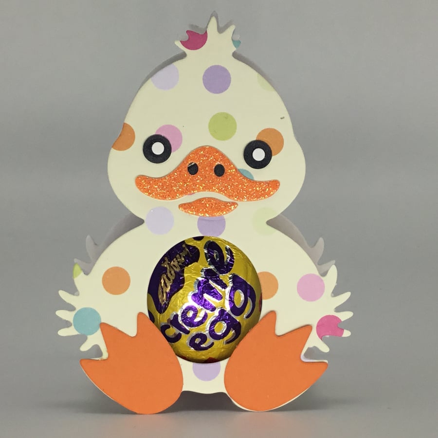 3D Easter card chocolate egg holder