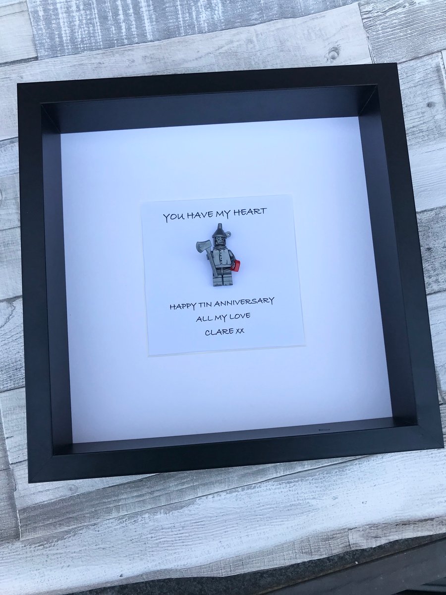 Custom Personalised Tin Man Wedding Anniversary Frame Gift Wizard of Oz