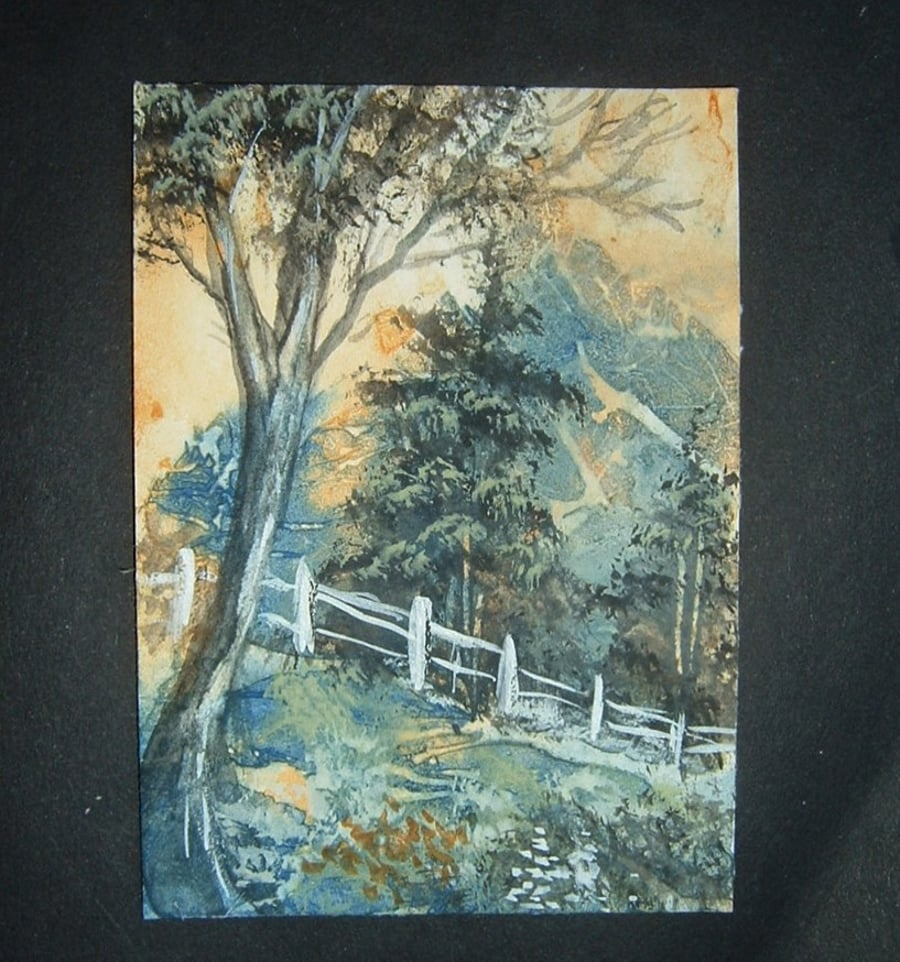 watercolour landscape art painting ref 420