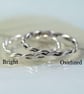 Twisted Silver Ring 1 mm Wire Dainty Stacking Rings - Image 8