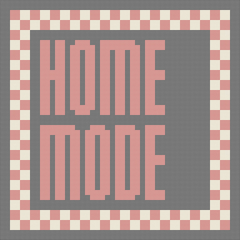 HOME MODE Needlepoint Cushion Pattern - Large Digital Tapestry Chart PDF
