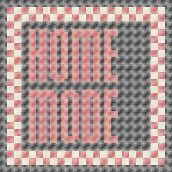 HOME MODE Needlepoint Cushion Pattern - Large Digital Tapestry Chart PDF
