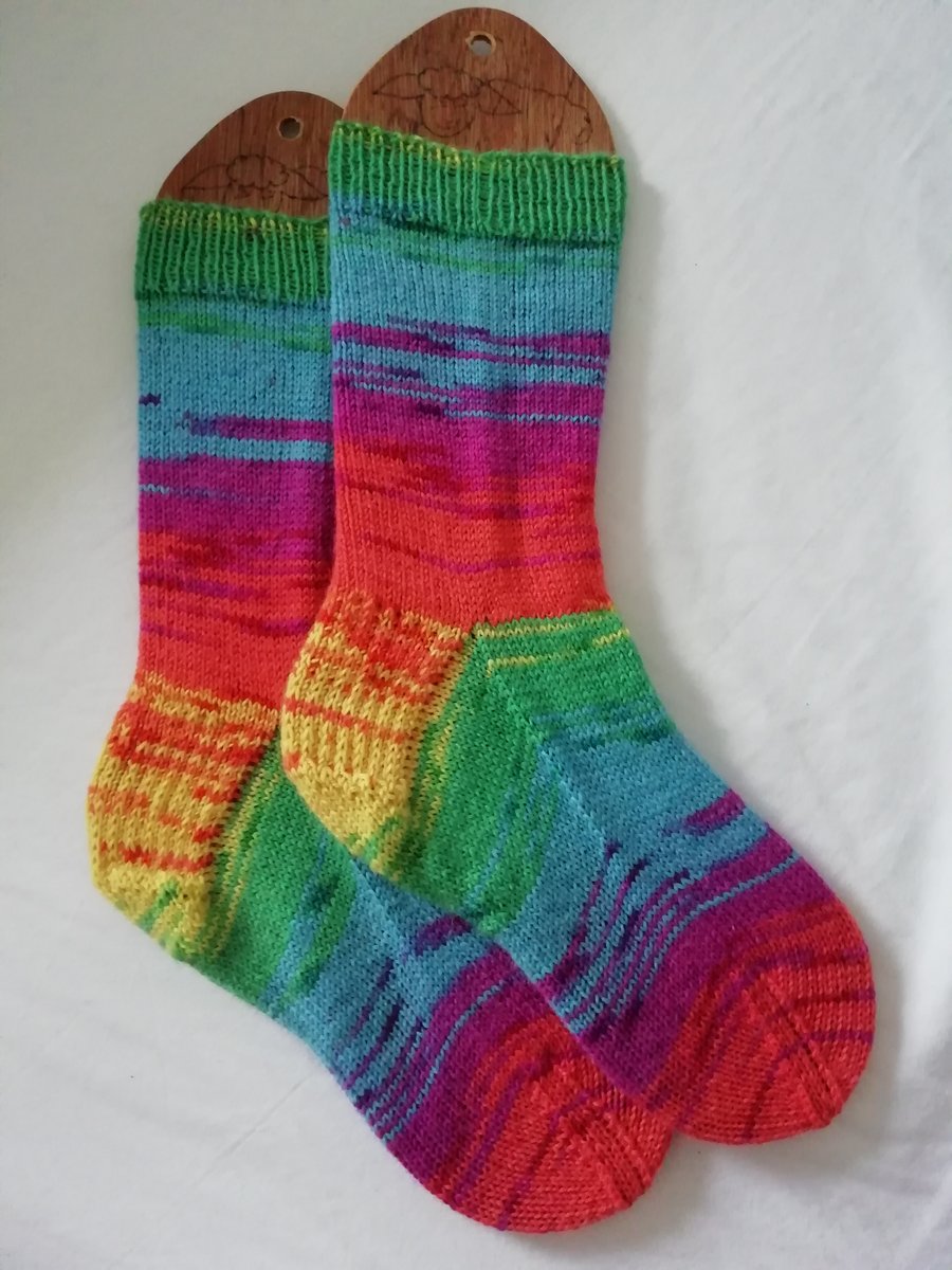 Socks, Hand knitted, adult SMALL, size 4-5