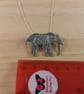 Sterling Silver Elephant Skeleton Necklace (SKU201025D) - Image 4