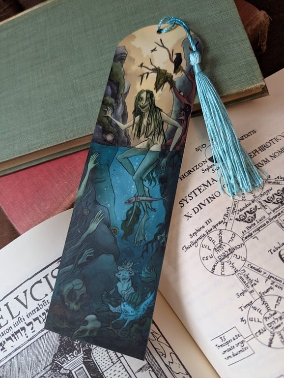 Jenny Greenteeth bookmark (original digital illustration)