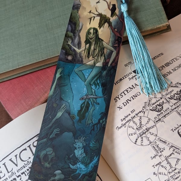 Jenny Greenteeth bookmark (original digital illustration)