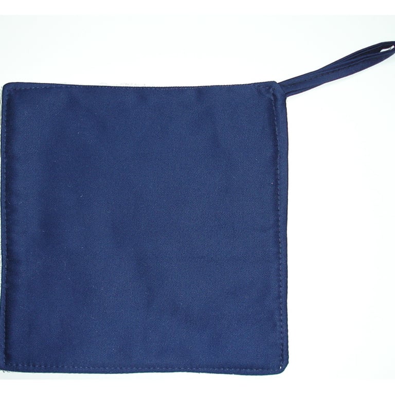 Pot Holder Potholder Kitchen Grab Mat Pad Navy Blue Chef's Surface Saver