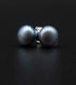  Natural freshwater pearl cream stud earrings, pearl jewelry, Gemini gift - Image 6