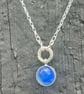 spinning sea marble silver pendant - Image 1
