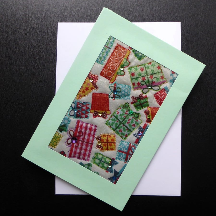 Individually Hand Crafted Textile Blank Card