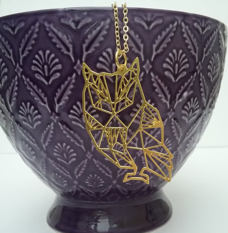 Brass Owl Necklace...