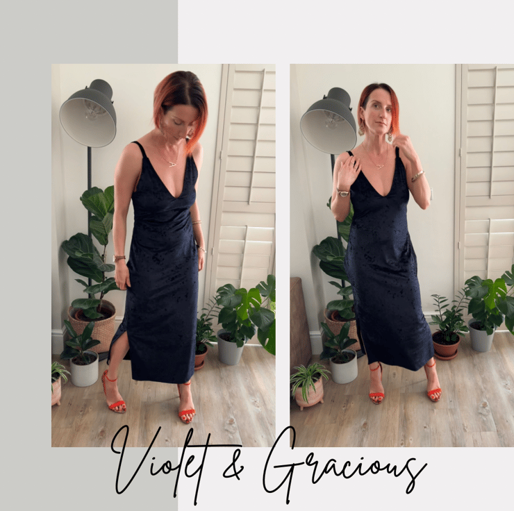 Black midi dress evening online
