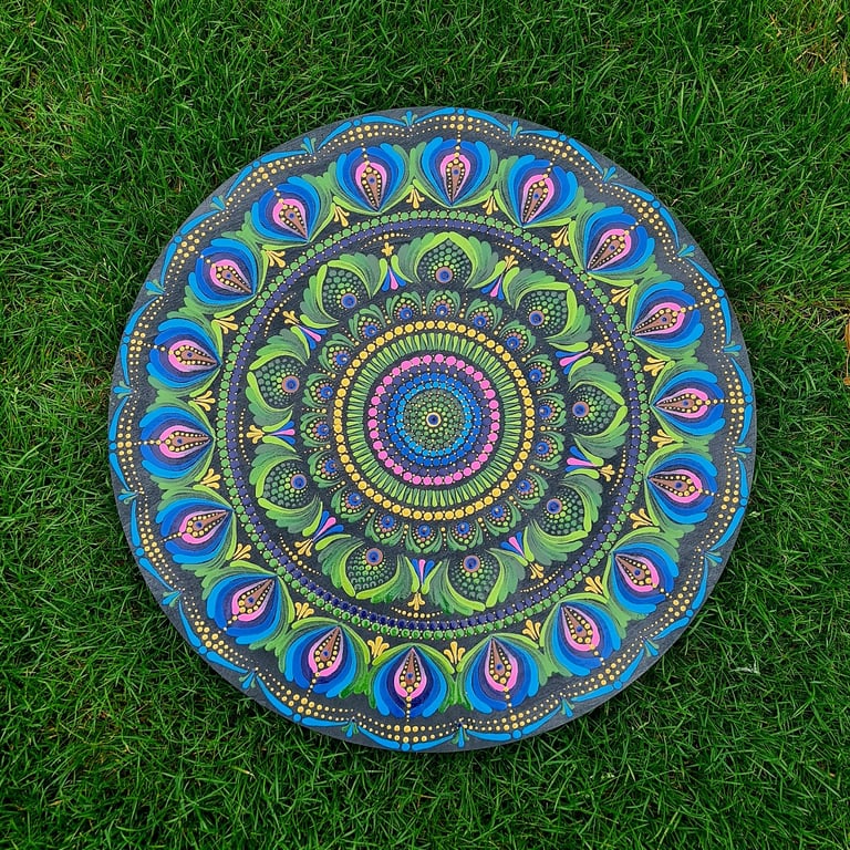 Peacock Mandala art 