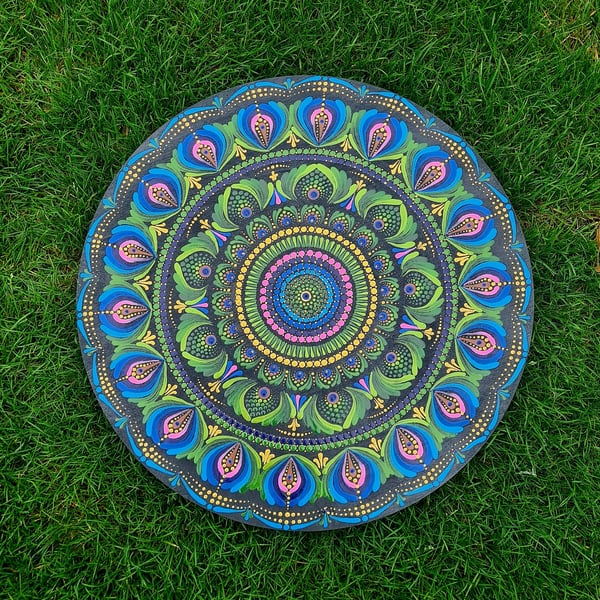Peacock Mandala art 