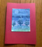 Hand painted Christmas Yule Card 'Three Trees in the Rain'