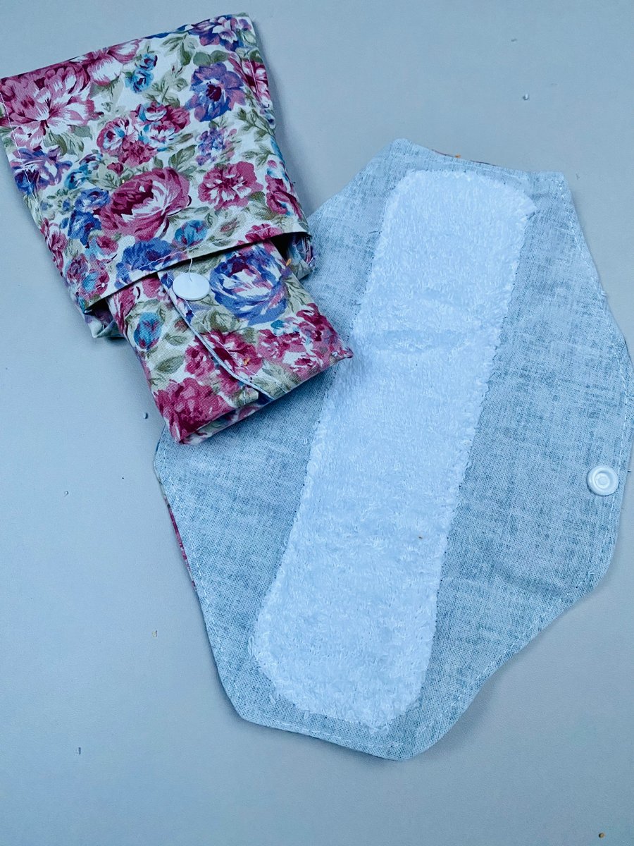 Reusable Sanitary pads for Medium to Heavy flow and Pouch