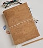 Natural Cork Journal, Planner or Sketchbook, Eco-friendly, Vegan and Refillable