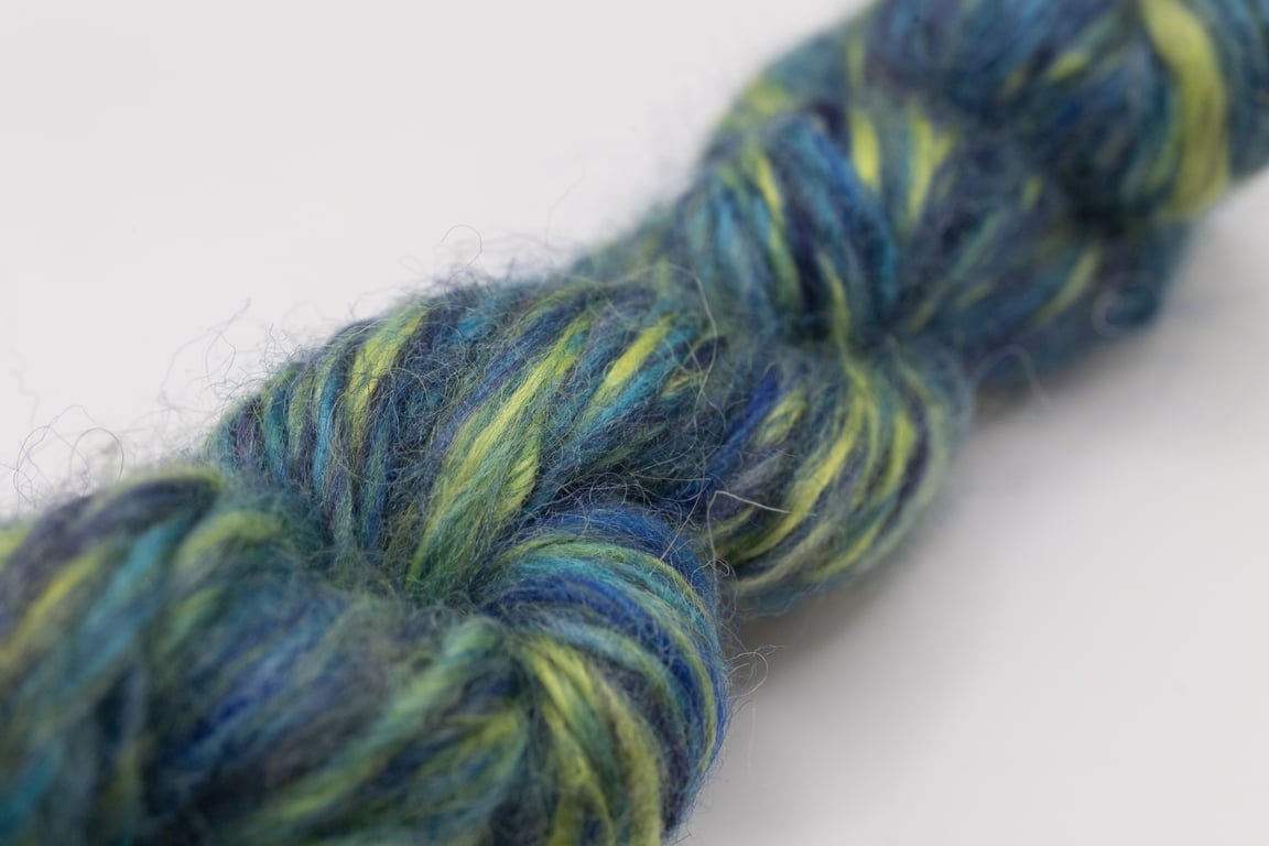 Turquoise Handspun Art Yarn