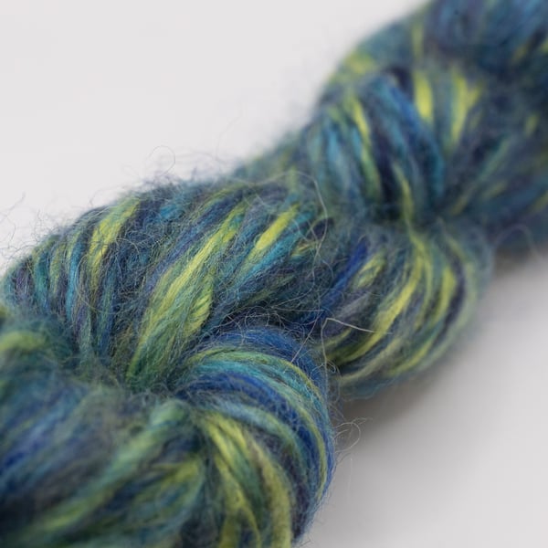 Turquoise Handspun Art Yarn