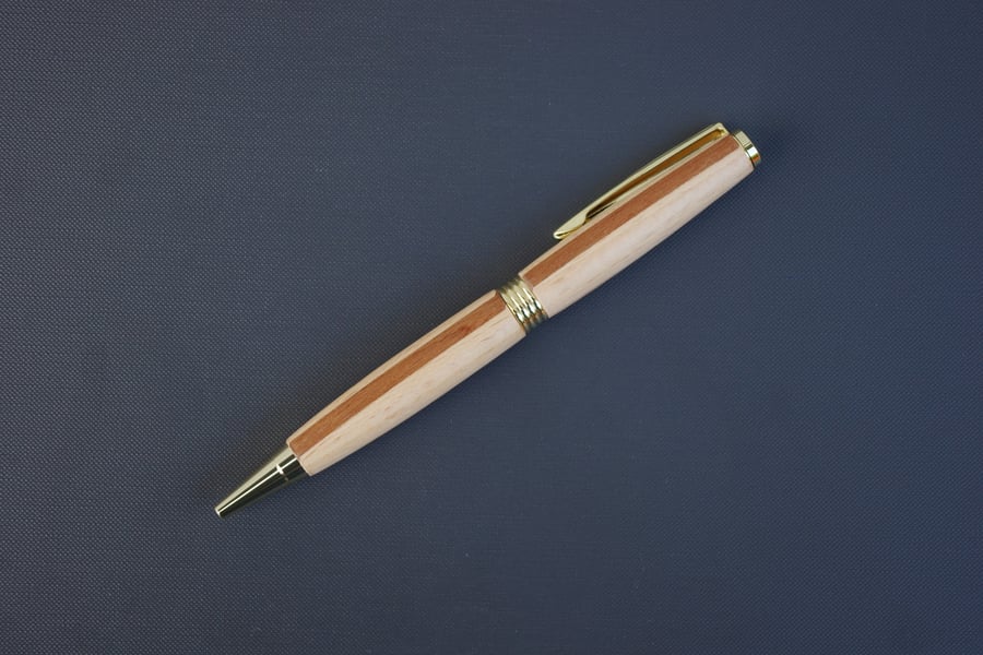 Hand Turned Segmented Wooden Pen 