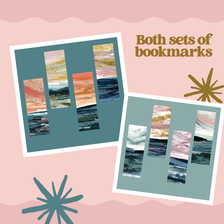 Seascape Bookmark Set 1 & 2