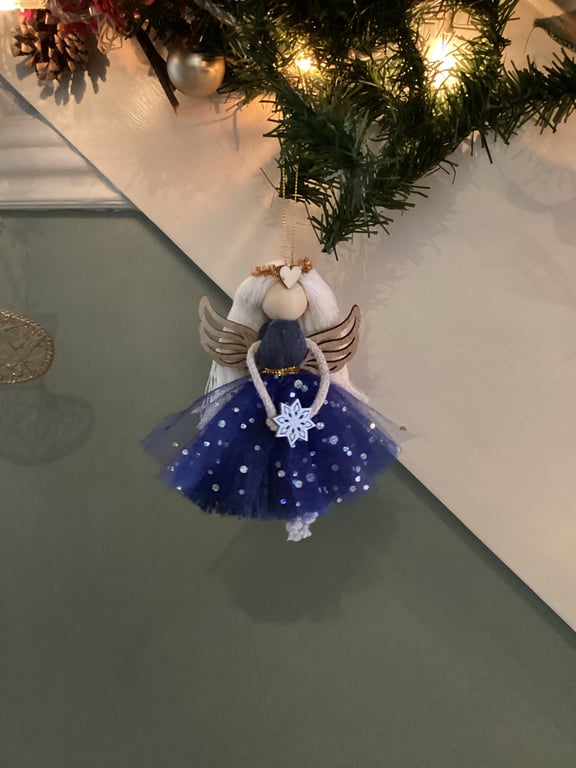 Christmas angel hanging tree decoration, guardian angel, fairy 