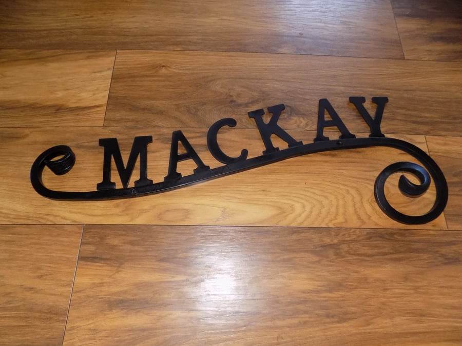 House Name Sign.....................................Wrought Iron (Forged Steel) 