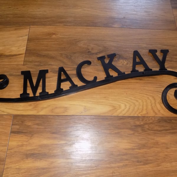 House Name Sign.....................................Wrought Iron (Forged Steel) 