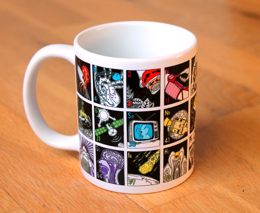 The Periodic Table of the Elements - Illustrated Mug